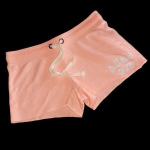 Aeropostale Fleece Shimmery Logo Lounge Shorts - X-Small